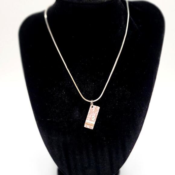 CHRISTIAN DIOR #2 Trotter Necklace Pink/Silver Tone Metal - Picture 4 of 9